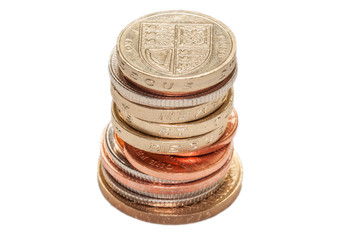 Stack of British Coins