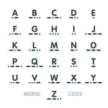 Morse code, alphabet