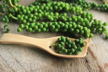 Fresh green pepper seeds