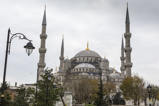 ISTANBUL, TURKEY - DECEMBER 13, 2015: The Blue Mosque, (Sultanah