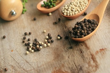 Green seeds with dried pepper