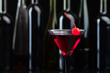 Cocktail with cherry
