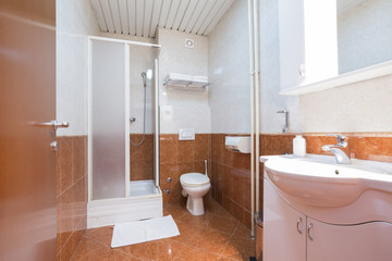 Interior of a hotel bathroom
