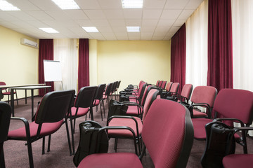 Interior of a presentation room