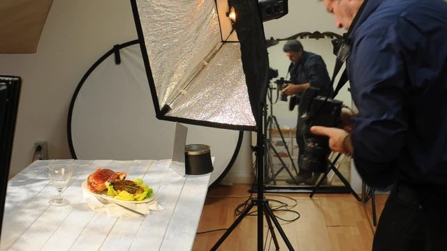 food photographer shooting
