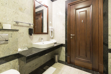 Interior of a hotel bathroom