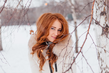 Beautiful red hair girl.