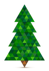 Conifer, Triangles, Shades of Green