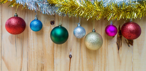 New Year's decorations background