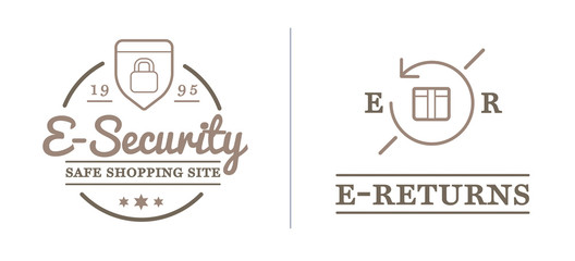 Set of Vector E-Commerce Icons Shopping and Online can be used as Logo or Icon in premium quality