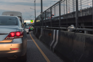 traffic jam in rush hour