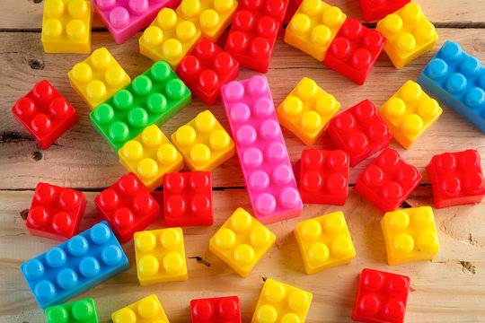 colorful Plastic toy blocks