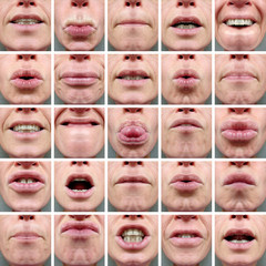 25 MOUTH EXPRESSIONS