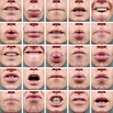 25 MOUTH EXPRESSIONS