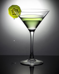 Green kiwi cocktail