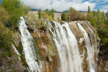 Tortum waterfalls near Erzurum in Eastern Turkey