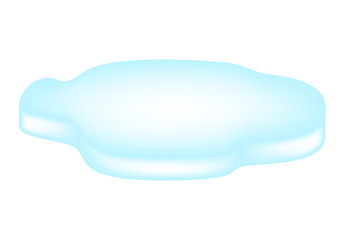 Ice floe icon, symbol, design. Winter vector illustration isolated on white background.