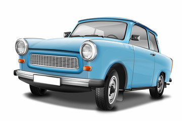 Trabant 601 - berühmter DDR Oldtimer, freigestellt
