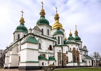 Fototapeta na wymiar Kiev, Ukraine. Saint Sophia Monastery Cathedral, UNESCO 