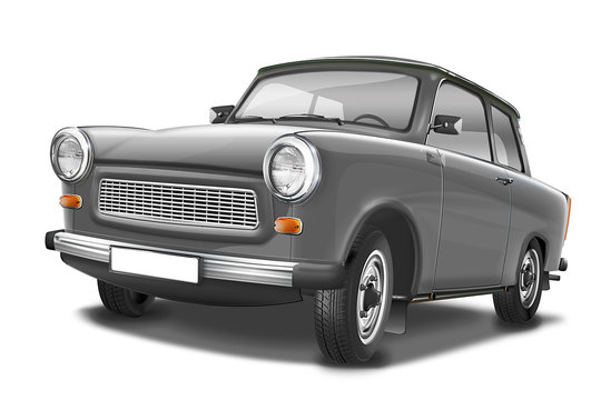 Trabant 601 - ber&uuml;hmter DDR Oldtimer, freigestellt