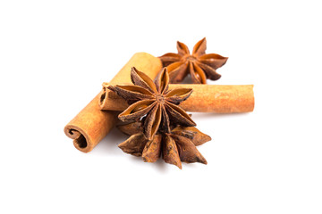 Stars anise and Cinnamon