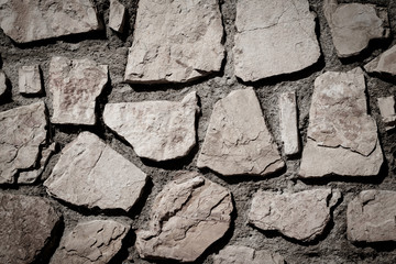wall of stones as a texture