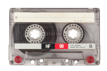 Vintage transparent cassette - obrazy, fototapety, plakaty