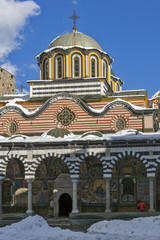 Fototapeta na wymiar Church Virgin Birth in Rila Monastery, Kyustendil Region, Bulgaria