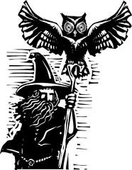 Wizard with Owl
