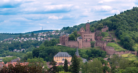 Fototapeta na wymiar Wertheim Schloss im Sommer