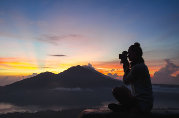 woman photographer - Stock image