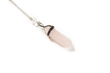 Pink crystal pendulum