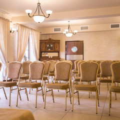 Elegant boardroom in the hotel