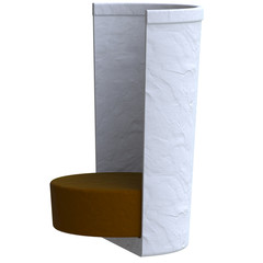 Coffee drink in plasticine or clay style.