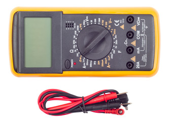 Multimeter on a white