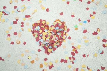 Konfetti Herz