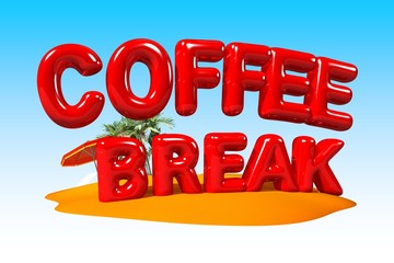Coffee Break Buzzword on Island