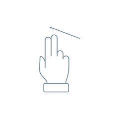 Multi touch, hand, finger, gesture icon