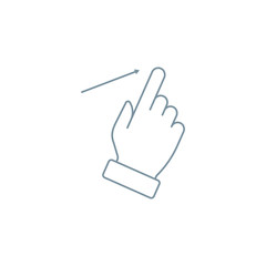 Multi touch, hand, finger, gesture icon