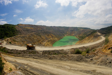 Copper surface mining