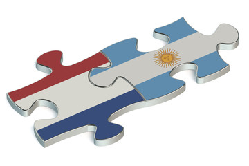 Argentina and Netherlands puzzles from flags