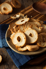 Homemade Whole Wheat Bagel Chips