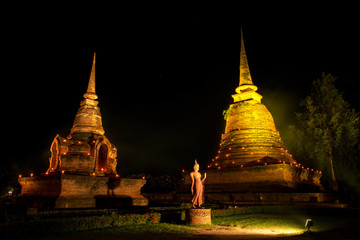 An ancient temple called Wat (temple) Sa Si was built about 700 years ago. The temple is part of...