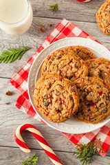 Homemade Chocolate Peppermint Cookies