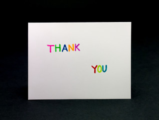 Message Card for Your Family and Friends; Thank You