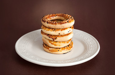 Turkish bagel, (kandil simiti)