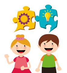 Kids playing cartoon,