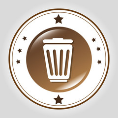 Delete or trash Line icon