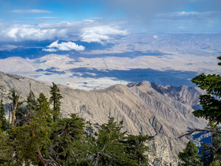Coachella Valley and Palm Springs from the Aerial Tramway, San Jacinto State Park, Palm Springs, California, USA 