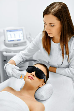 Skin Care. Face Beauty Treatment. IPL. Photo Facial Therapy. Ant